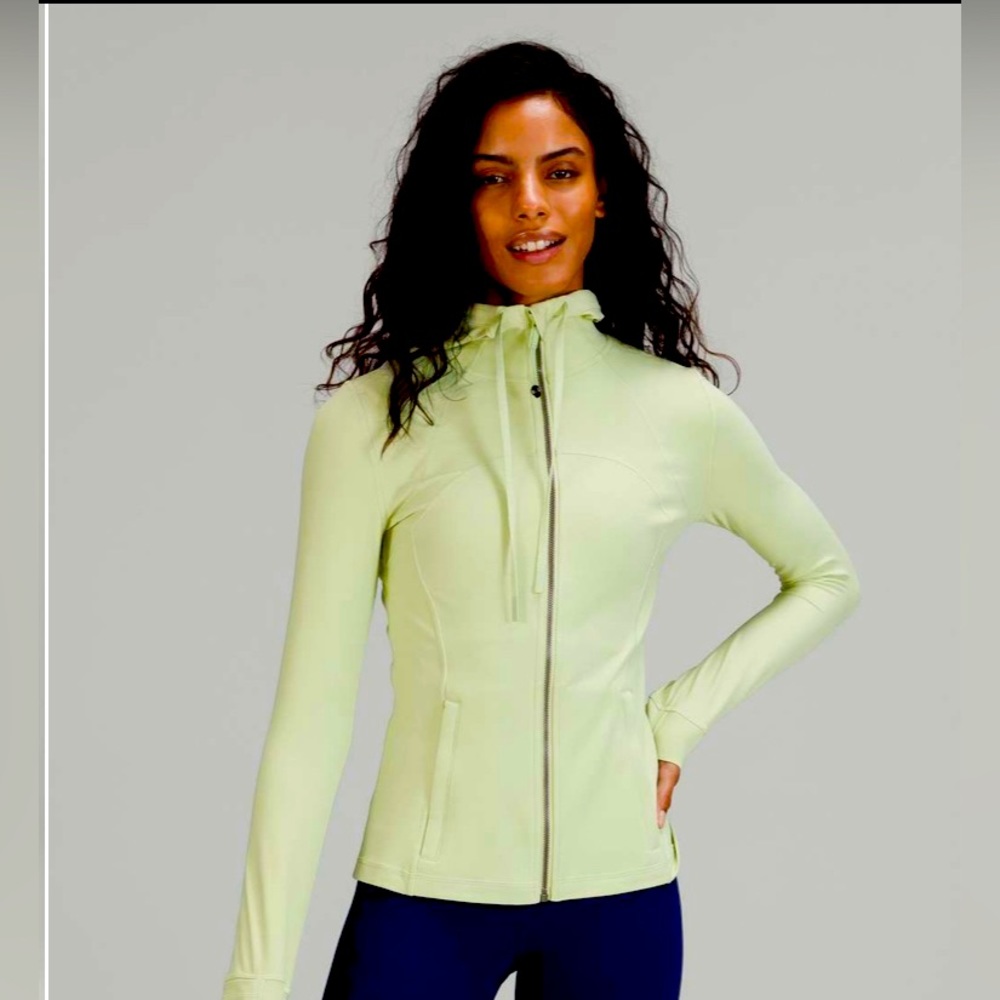 Lululemon Hooded Define Jacket Nulu, Creamy Mint, Size 10